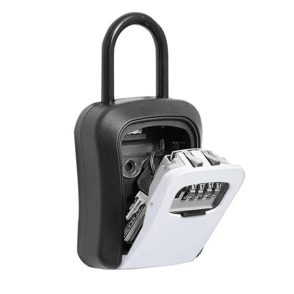 Key Safe Box, Water Resistance Key Storage Box with Removable Chain