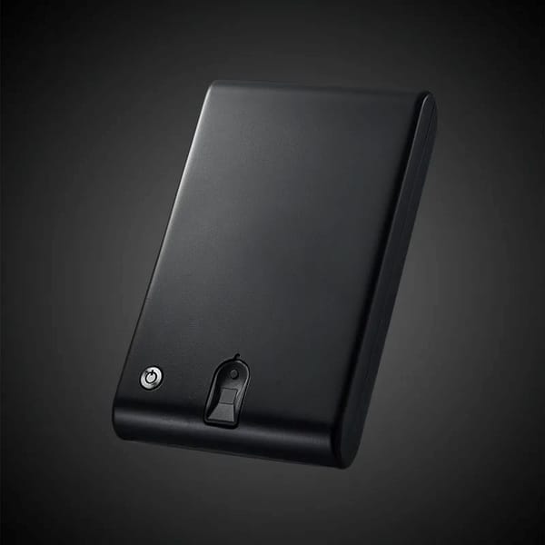 Fingerprint Large Pistol Safe Model Double Gun Storage Box With Security Cord Key Lock Valuable Small Items Safe Box