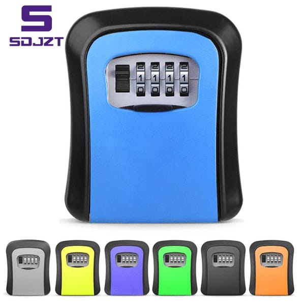 Safe Box Wall Mount Key Storage Secret Box Organizer 4 Digit Combination Password Security Code Lock No Key Home Key