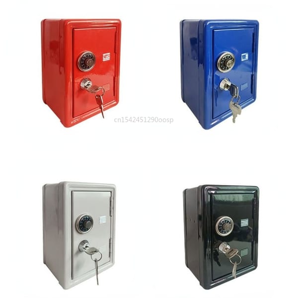 Mini Metal Safe Household Safe Box  Creative Piggy Bank Key Safe  Desktop Decoration  Safe Box Money  Safe