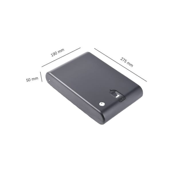 Biometric Fingerprint Safe Box Gun Pistol Valuables Jewelry Box Solid Steel Protable Security Biometric Fingerprint Box OS120A