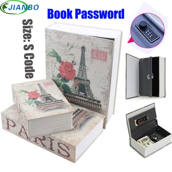 Safe Box Piggy Bank Secret Book For Coin Money Stash Security Hidden Safes Cash Money Storage Jewellery Digital Password Locker