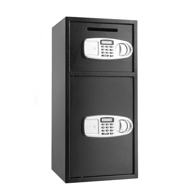 33" 2in1 Electronic Safe Deposit Box for Offices Homes Shops Secret Hidden Money Jewelry Gun Documents Storage