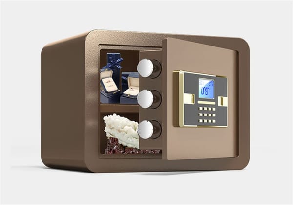 Safe Box  Mechanical Safe Household Mini All-steel Office Safe Deposit Box with Electronic Password