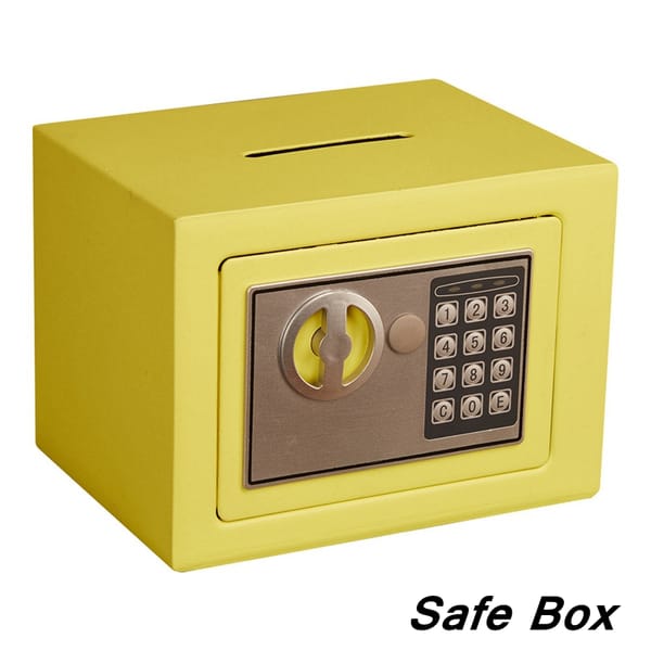 EGFirtor Security Alarm Portable Mini Safety Box Drop Cash Safe Box Jewelry Home Office Wall Type Security Alarm Box Anti-theft