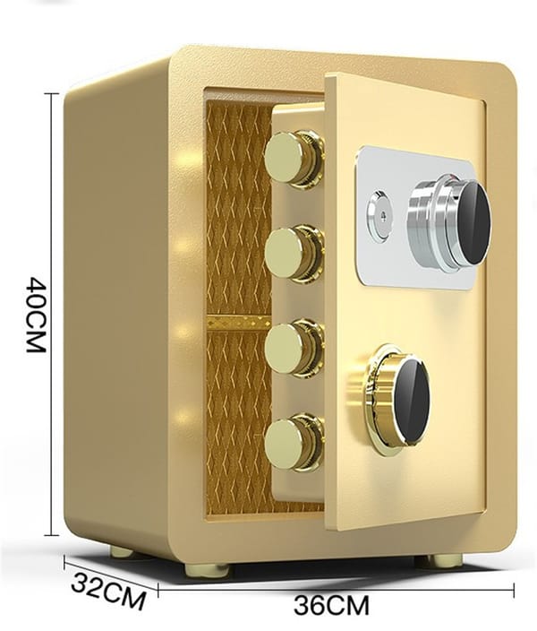 Household Small Safe Box 40 45 Into The Wall Family Mini All-steel Ssafe Deposit Box