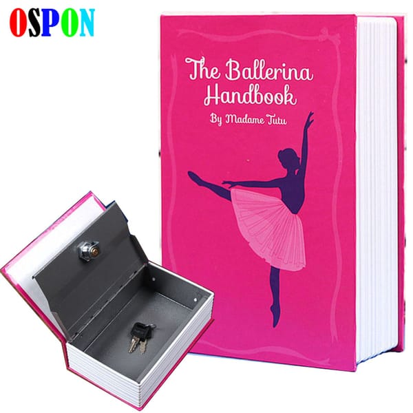 Ospon Book Safes Simulation Dictionary Secret Book Safe Creative Money Cash Jewelry Storage Collection Box Security Bank Size S