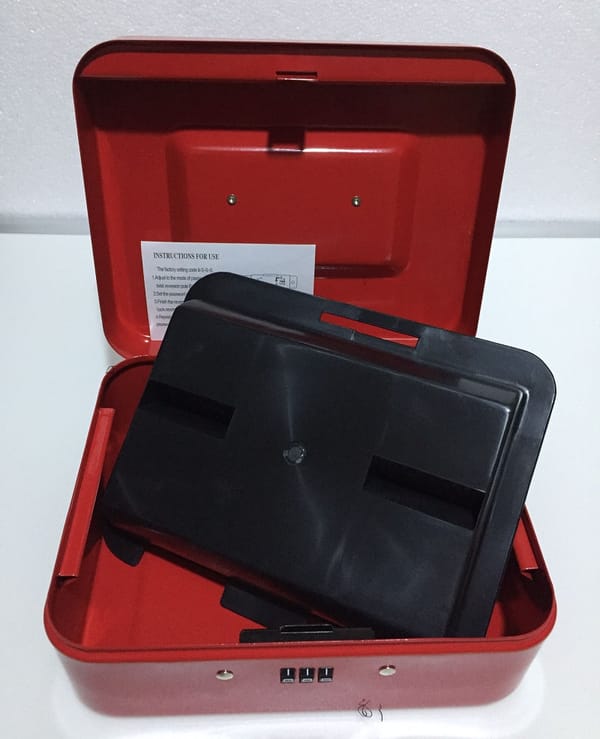 20CM*16CM*9CM Password Steel Safe Boxes Store Content Box Paper Piggy Small Change Bank Card Document Boxes