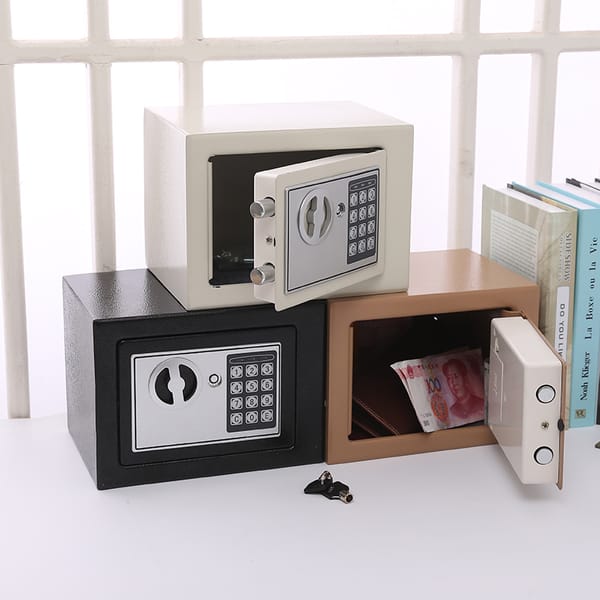 Household Safekeeping Head Bed 17E Mini Piggy Bank Office All Steel Password Safes