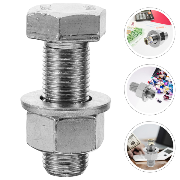 Screw Money Box Safe Storage Holder for Cash Hidden Medicine Bottle Containers Carbon Steel