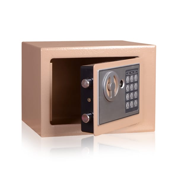 Digital Safe for Money Mini Steel Safes Money Bank Small Household Password Key Safety Security Box Keep Cash Jewelry Document