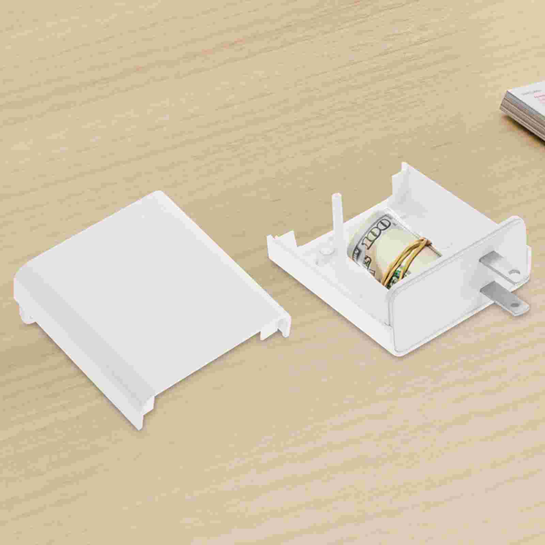 Realistic Looking Box Shaped Containers Plug Safe Storage Holder for Cash Travel Secret Stash