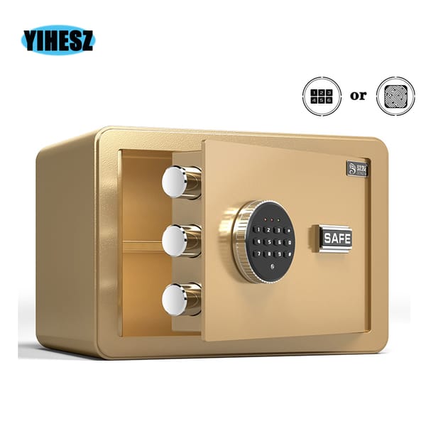Electronic Password Digital Safe Box Password Anti-theft Fingerprint  Invisible Password Office Jewelry With Lock Alarm Cabinet