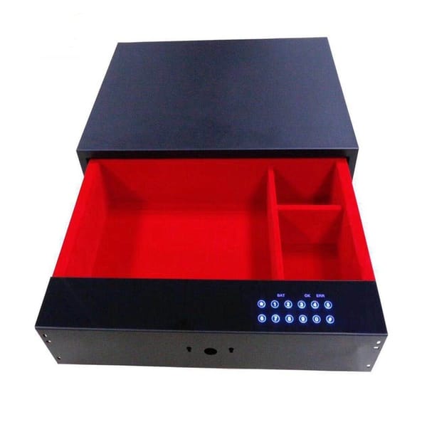 Digital Safe Box Metal Money Storage Drawer Multi Size Deposit Boxes with Fingerprint Secret Hidden Electronic File Cabinet